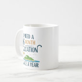 6 maanden vakantie koffiemok (Voorkant links)