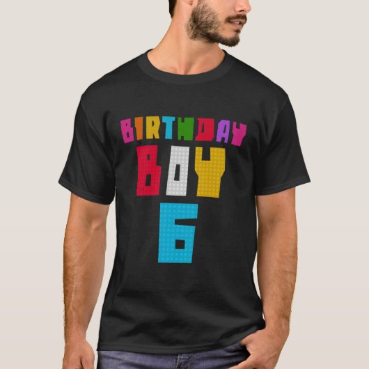 6 Master Builder Blokgebouw T-shirt (Voorkant)