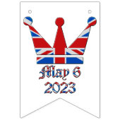 6 mei 2023 Kroonkoning Charles Coronation Vlaggetjes (Tweede vlag)