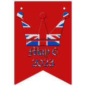 6 mei 2023 Kroonkoning Charles Coronation Vlaggetjes (Eerste vlag)