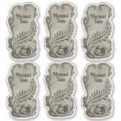 6 Mermaid Tears Potion Flessenetiketten Sticker (Voorkant)
