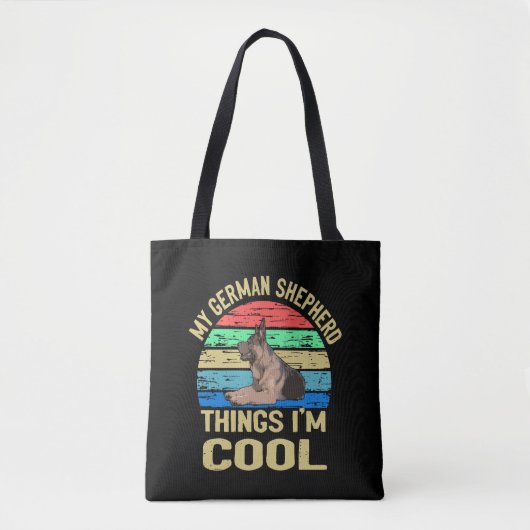 6 Mijn Duitse herder ding Ik ben cool Tote Bag (Voorkant)