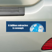 6 miljard wonderen zijn genoeg bumpersticker (Op auto)