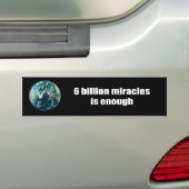 6 miljard wonderen zijn voldoende bumpersticker (Op auto)