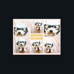 6 Minimalisator voor fotocollage - Kan kleur bewer Canvas Afdruk<br><div class="desc">Gebruik de foto's van uw vierkant Instagram voor de beste resultaten! OM DE ACHTERGROND TE VERANDEREN - klik op het aanpassings of geavanceerde ontwerpgebied,  en kies een kleur in de kleurenplukker. Een artistieke manier om je beste foto's te tonen die foto's delen.</div>
