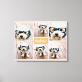 6 Minimalisator voor fotocollage - Kan kleur bewer Canvas Afdruk (Voorkant)