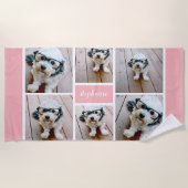 6 Minimalisator voor fotocollage - Kan kleur bewer Strandlaken (Voorkant)