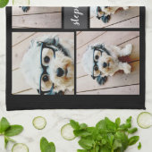 6 Minimalisator voor fotocollage - Kan kleur bewer Theedoek (Gevouwen)