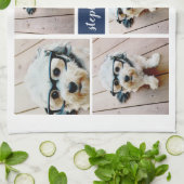 6 Minimalisator voor fotocollage - Kan kleur bewer Theedoek (Gevouwen)