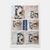 6 Minimalisator voor fotocollage - Kan kleur bewer Theedoek (Verticaal)