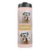 6 Minimalisator voor fotocollage - Kan kleur bewer Thermosbeker (Voorkant)