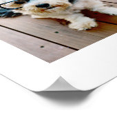 6 Minimalistisch fotocollage - Gold en White Grid Poster (Hoek)