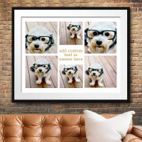 6 Minimalistisch fotocollage - Gold en White Grid