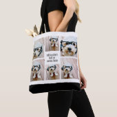 6 Minimalistisch fotocollage - zwart en wit Tote Bag (Dichtbij)