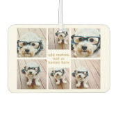 6 Minimalistisch voor fotocollage - Goud en wit Luchtverfrisser (Voorkant)