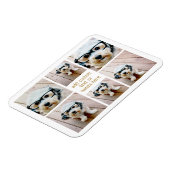 6 Minimalistisch voor fotocollage - Goud en wit Magneet (Linkerzijde)