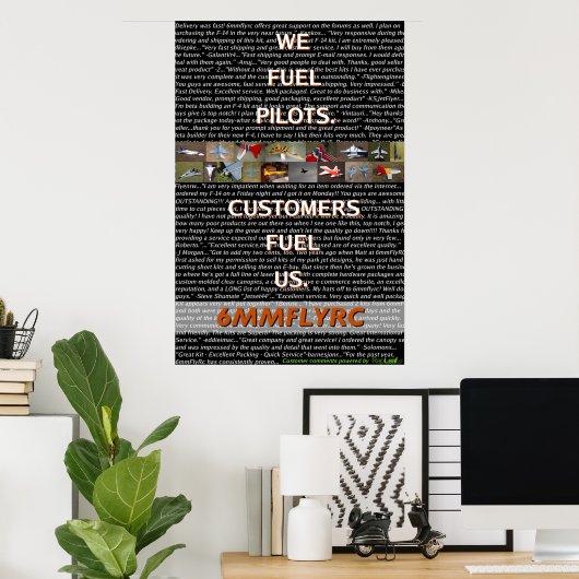 6 mm FlyRC Dealer Poster nummer twee (Thuiskantoor)