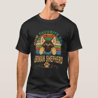6 Moeder Favoriete Hond Duitse Herder T-shirt