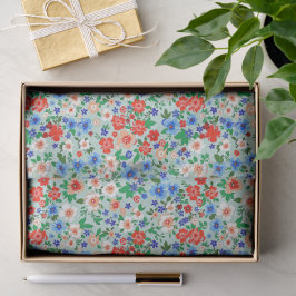 6 Mooie Ditsy Bloem Papier Vellen.