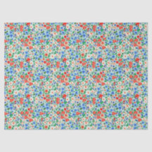 6 Mooie Ditsy Bloem Papier Vellen.