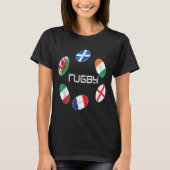 6 naties rugby T-shirt (Voorkant)