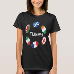 6 naties rugby T-shirt