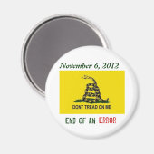 6 november 2012 - Einde van een fout Magneet (Voorkant / Achterkant)
