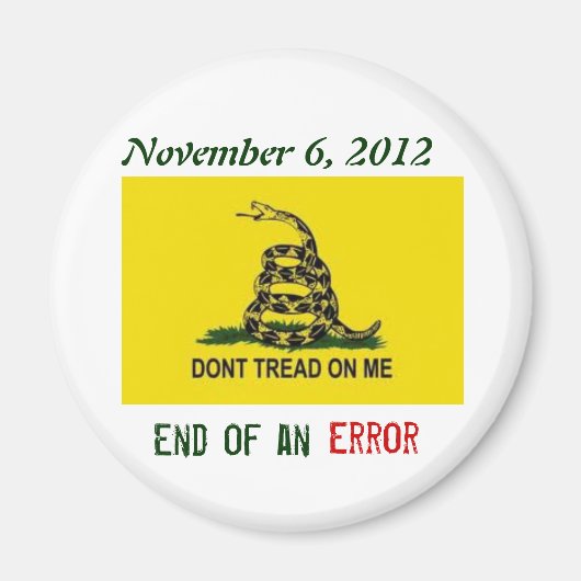 6 november 2012 - Einde van een fout Magneet (Voorkant)