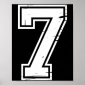 6 Number 67 Six Seven Meme  Poster (Voorkant)