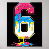 6 Number Seven Team Srts Ice Cream Drip Matching V Poster (Voorkant)