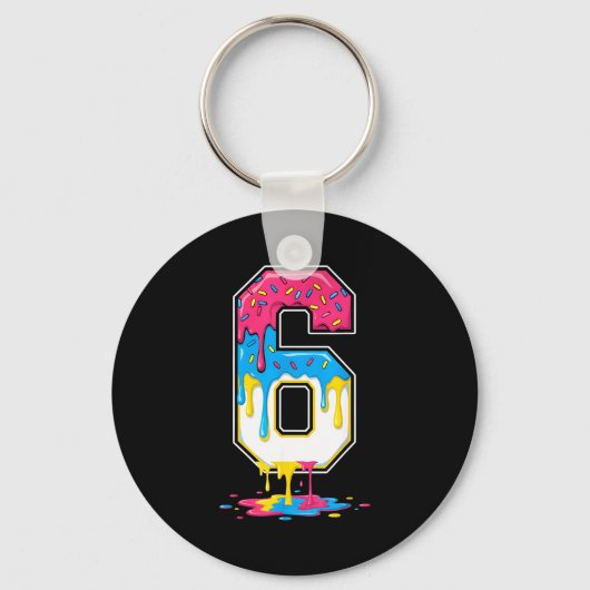 6 Number Seven Team Srts Ice Cream Drip Matching V Sleutelhanger (Voorkant)