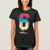 6 Number Seven Team Srts Ice Cream Drip Matching V T-shirt (Voorkant)