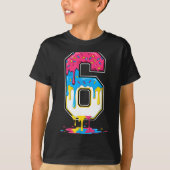 6 Number Seven Team Srts Ice Cream Drip Matching V T-shirt (Voorkant)