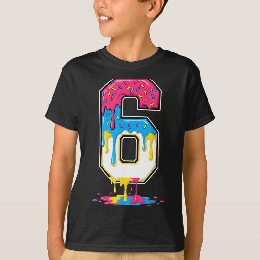 6 Number Seven Team Srts Ice Cream Drip Matching V T-shirt (Voorkant)