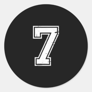 6 Nummer 67 Six Seven Meme Ronde Sticker