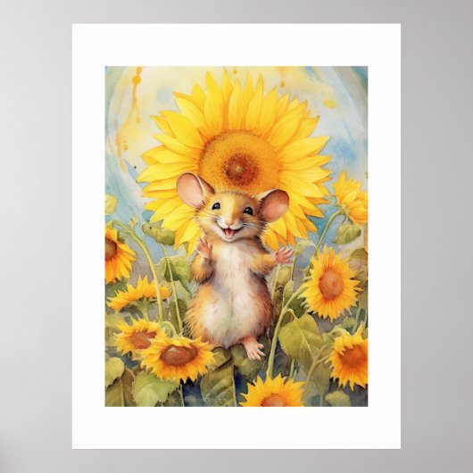 6 of 17 Zonnebloementuin Miceville Poster (Voorkant)