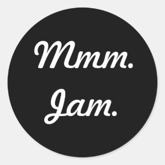 6- of 20-stuks: Jam. Ronde Sticker