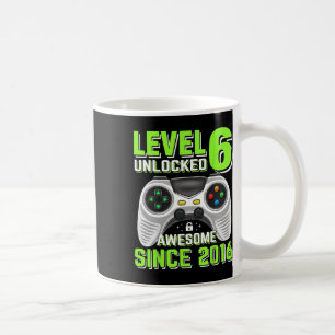 6 Ontgrendeld Geweldige 2016 Video Game 6th Birthd Koffiemok