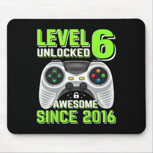 6 Ontgrendeld Geweldige 2016 Video Game 6th Birthd Muismat