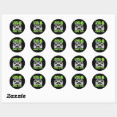 6 Ontgrendeld Geweldige 2016 Video Game 6th Birthd Ronde Sticker (Vel)