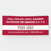 6 ' Openlucht of Binnen Vinyl Banner Douaneteken (Horizontaal)