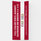 6 ' Openlucht of Binnen Vinyl Banner Douaneteken (Verticaal)