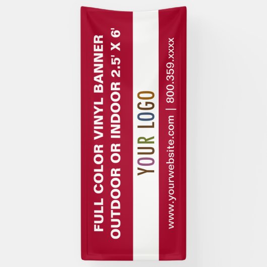 6 ' Openlucht of Binnen Vinyl Banner Douaneteken (Verticaal)