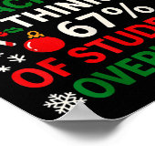 6 Out Of 7 Teachers Funny Ugly Christmas Sweater 6 Poster (Hoek)