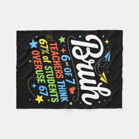 6 Out Of 7 Teachers Think 67% Of Students Overuse Fleece Deken (Voorkant (Horizontaal))