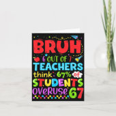 6 Out Of 7 Teachers Think 67% Of Students Overuse Kaart (Voorkant)