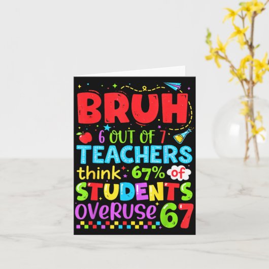 6 Out Of 7 Teachers Think 67% Of Students Overuse Kaart (Gele Bloem)