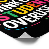 6 Out Of 7 Teachers Think 67% Of Students Overuse Poster (Hoek)