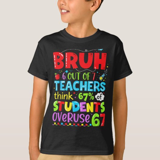 6 Out Of 7 Teachers Think 67% Of Students Overuse T-shirt (Voorkant)