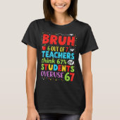 6 Out Of 7 Teachers Think 67% Of Students Overuse  T-shirt (Voorkant)